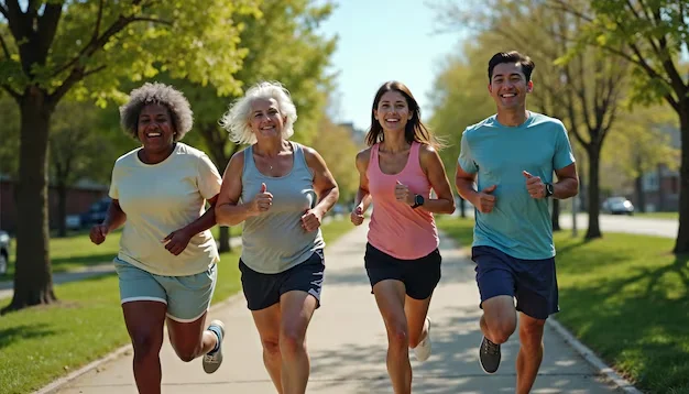Running outdoors